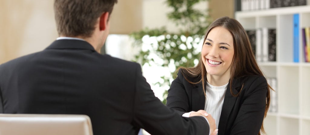 business professional giving great interview answers