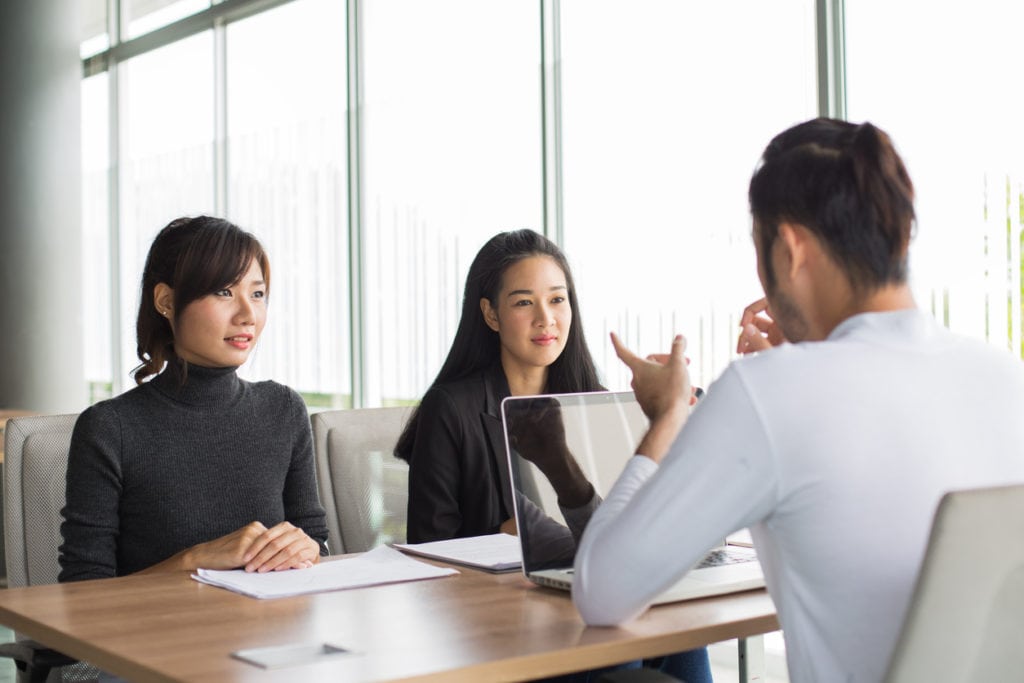 What to do in a group job interview